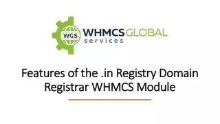 in Registry Domain Registrar WHMCS Module_