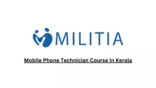 Mobile Phone Technician Course In Kerala