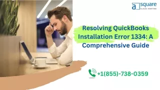 QuickBooks Error Code 1334: Fix, Resolve & Troubleshooting