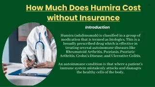 How Much Does Humira Cost without Insurance