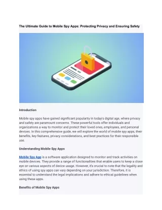 The Ultimate Guide to Mobile Spy Apps_ Protecting Privacy and Ensuring Safety