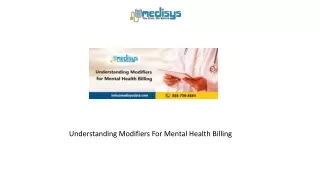 Understanding Modifiers For Mental Health Billing
