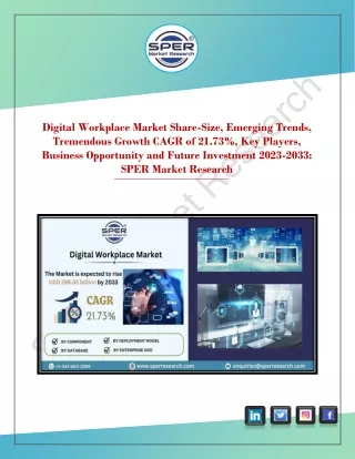 Digital Workplace Market Share, Growth, Scope, Trends Analysis and Forecast 2033