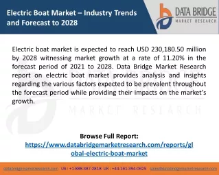 Electric Boat Market
