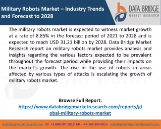 Military Robots Market