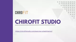 Exercise Rehabilitation Services San Fernando | Chirofitstudio.com