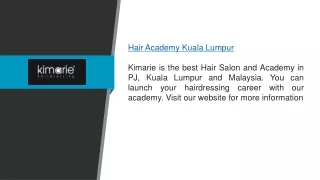 Best Hair Academy in Kuala Lumpur, Malaysia