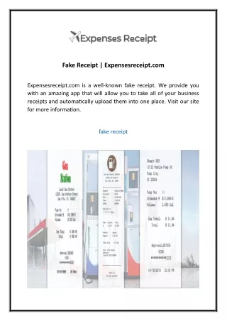 Fake Receipt  Expensesreceipt.com2