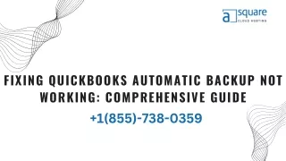 Fixing QuickBooks Automatic Backup Not Working Comprehensive Guide
