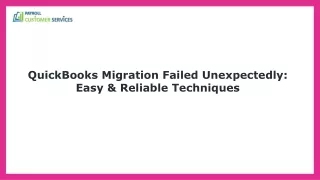 How To Resolve QuickBooks Migration Failed Unexpectedly Error