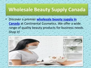 Wholesale Beauty Supply Canada