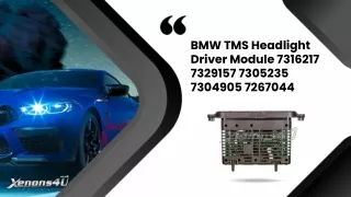 BMW 5 series TMS Module