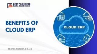 BENEFITS OF CLOUD ERP