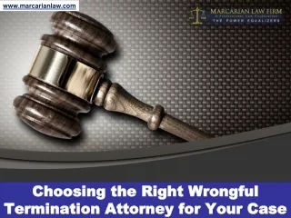 Choosing the Right Wrongful Termination Attorney for Your Case