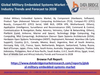 Global Military Embedded Systems Market