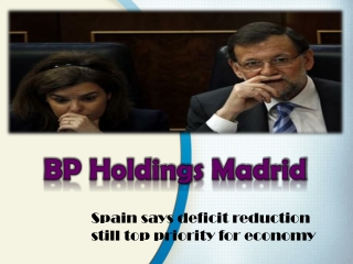 Spain says deficit reduction still top priority for economy-