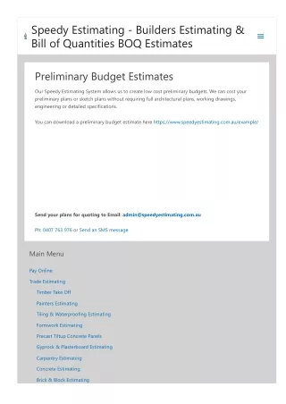 budget estimates