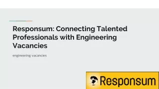 Responsum_ Connecting Talented Professionals with Engineering Vacancies