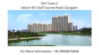 DLF Crest 2 Gurgaon Payment Plans, DLF Crest 2 Gurgaon Price List, 9958670649 DL