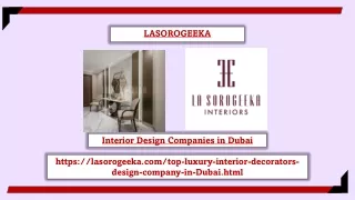 Interior Design Companies in Dubai