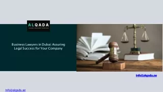 Business Lawyers in Dubai