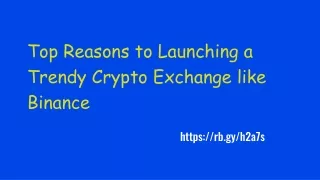 Top Reasons to Launching a Trendy Crypto Exchange like Binance