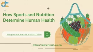How Sports and Nutrition Determine Human Health