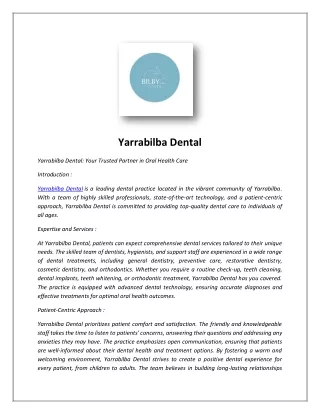 Dentist Yarrabilba - Dental Payment Plans Logan - Bilby Dental