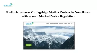 Medical Device Regulation in Korea - Soelim