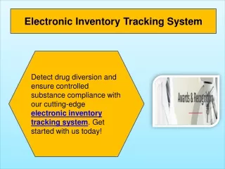 Electronic Inventory Tracking System