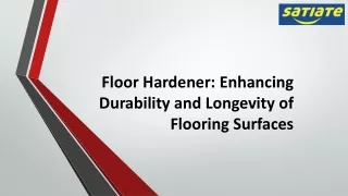 Floor Hardener