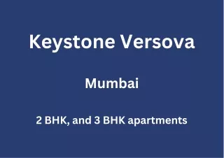 Keystone Versova Mumbai | E-Brochure