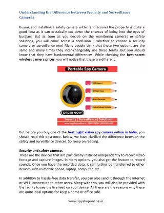 Understanding the Difference between Security and Surveillance Cameras