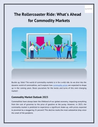 The Rollercoaster Ride: What's Ahead for Commodity Markets