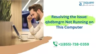 How to Fix QuickBooks Database Server Manager Not Running on This Computer Issue