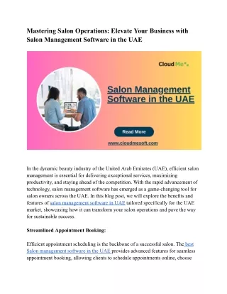 Mastering Salon Operations_ Elevate Your Business with Salon Management Software in the UAE