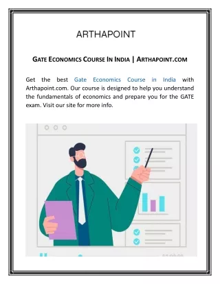 Gate Economics Course In India | Arthapoint.com