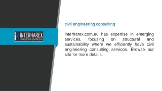 Civil Engineering Consulting  Interharex.com.au