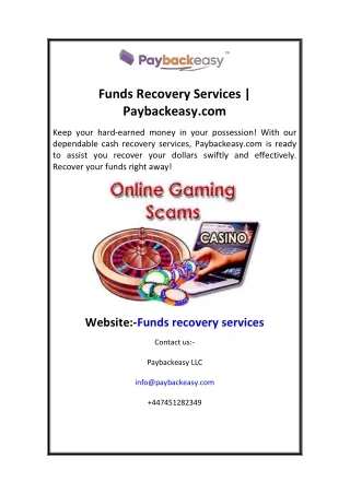 Funds Recovery Services Paybackeasy.com