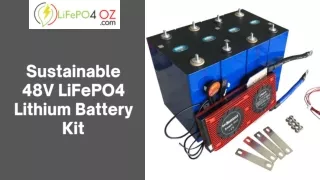 Sustainable 48V LiFePO4 Lithium Battery Kit