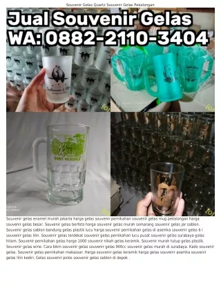 O88ᒿ·ᒿllO·౩4O4 (WA) Souvenir Gelas Kemas Mika Gelas Souvenir Di Bekasi