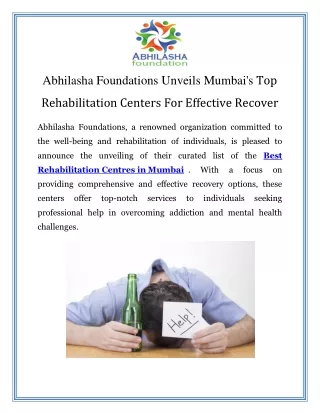 Best Rehabilitation Centres in Mumbai Call-8484929037