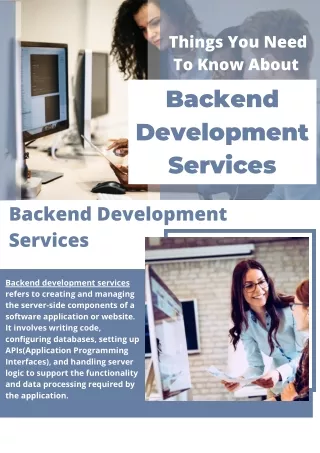 Backend Development Services