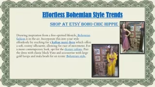 Effortless Bohemian Style Trends