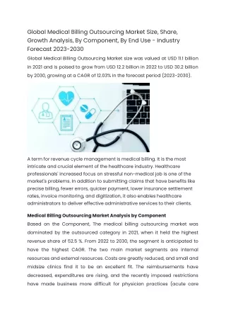 Global Medical Billing Outsourcing Market Size