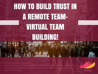 How to Build Trust in a Remote Team- Virtual Team Building!