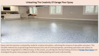 Unleashing The Creativity Of Garage Floor Epoxy