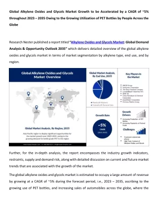 Alkylene Oxides and Glycols Market Analysis by Top Companies, 2023-2035