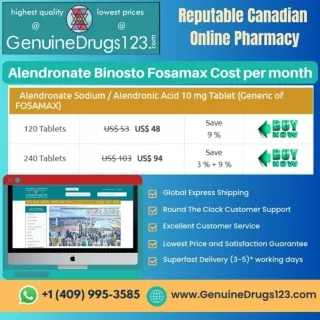 Alendronate Binosto Fosamax Cost per month