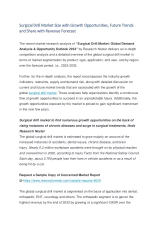 Surgical Drill Market
